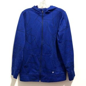 Xersion Fleece Hooded Jacket Royal Blue